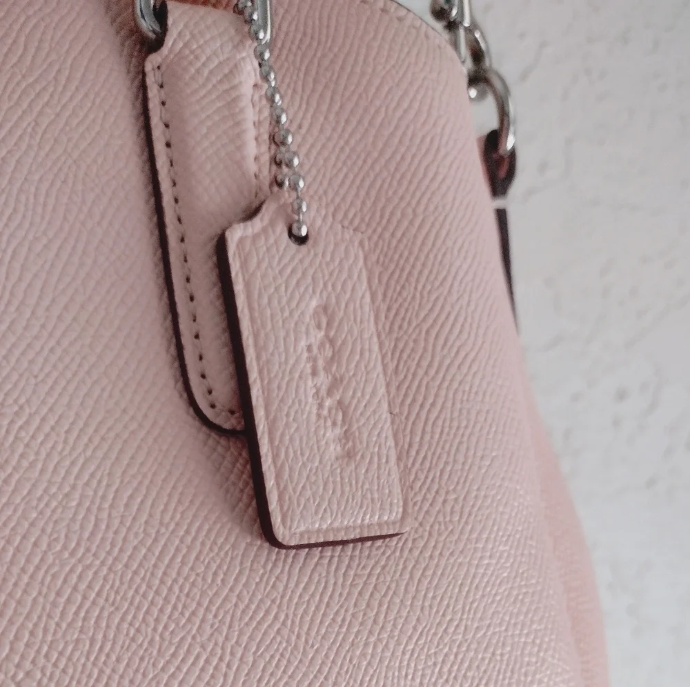 Coach Mini Sage Carryall Light Pink Satchel with Chain Strap - Picture 4 of 13